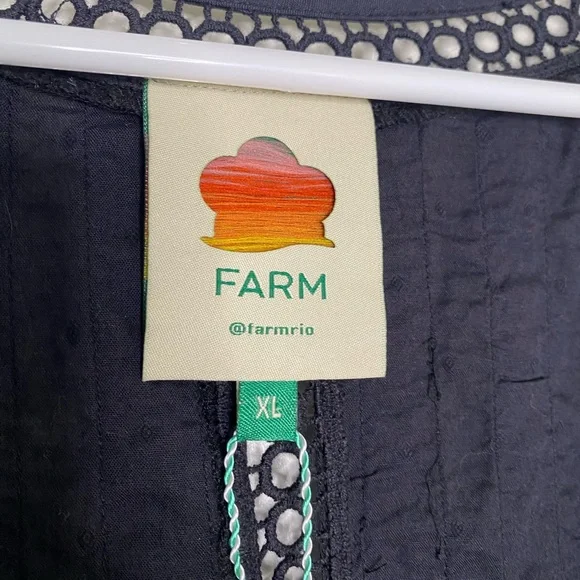 FARM Rio Black Ruffle Bodysuit - Picture 5 of 5